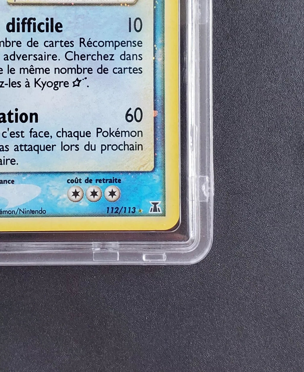 Kyogre ☆ - 112/113 - FR PCA8 EXC